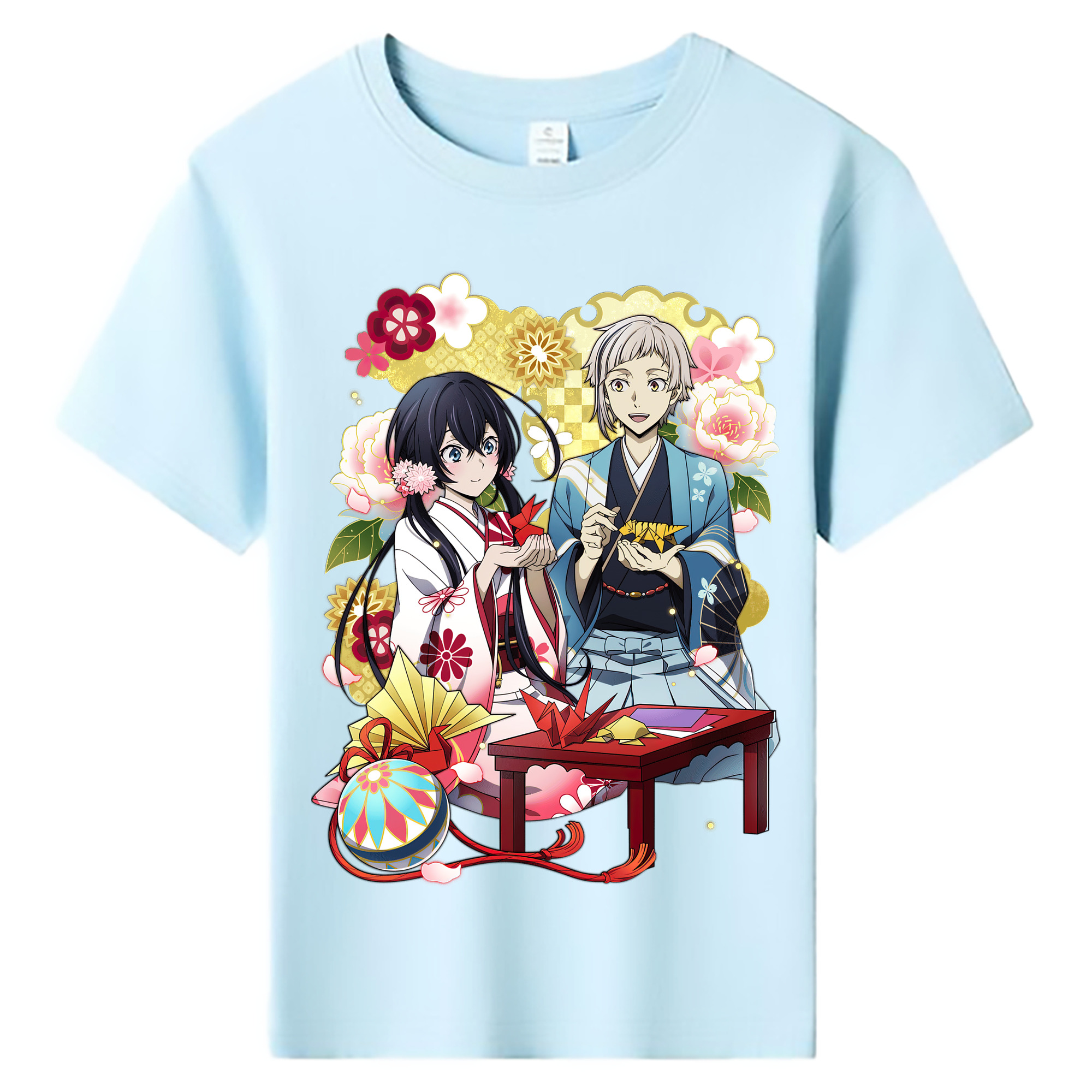 （画像用） 文豪ストレイドッグス Bungo Stray Dogs 綿100％キッズTシャツ（フロントプリント）